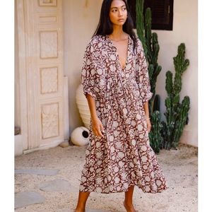 NWT Kyra Midi Dress ~ Wine 🍷 // Daughters of India